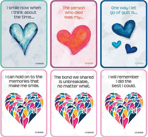 Heart To Heart <br> Bereavement / Healing Sentence <br> Completion Flash Card Game