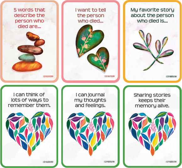 Memory Garden <br> Bereavement / Healing Sentence <br> Completion Flash Card Game